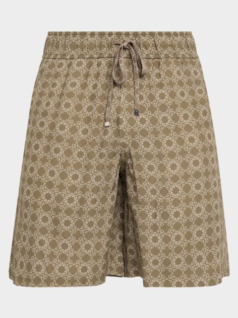 AMIRI Men's Ma Quad Twill Pull-On Shorts