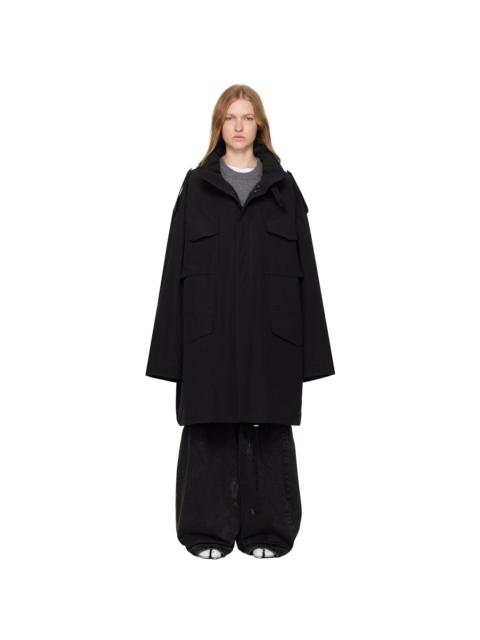 Maison Margiela Black Hooded Jacket