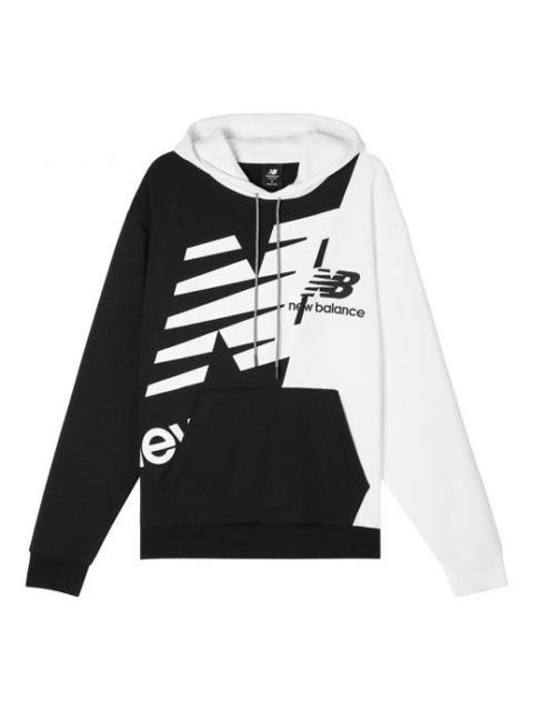 New Balance New Balance Splice Logo Hoodie 'White Black' MT11511-BM