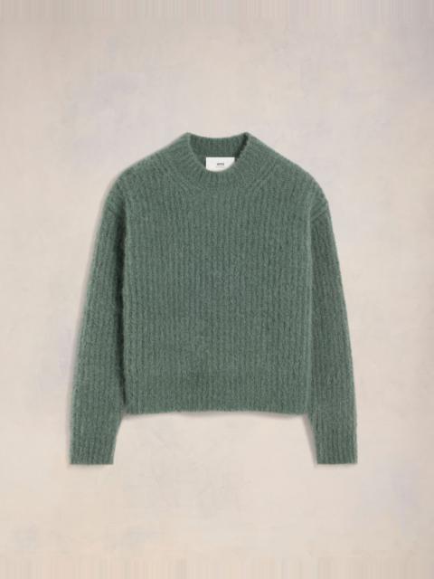 ALPACA MOHAIR RIBBED SWEATER