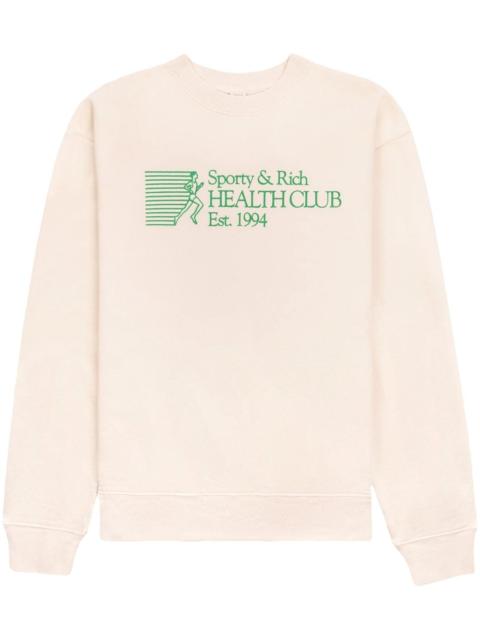 Sporty & Rich graphic-print cotton sweatshirt
