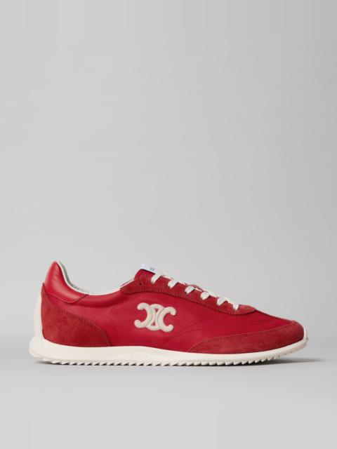 CELINE RACER SNEAKER IN NYLON, SUEDE CALFSKIN AND CALFSKIN