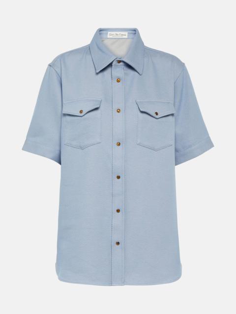God’s True Cashmere Cashmere and cotton shirt