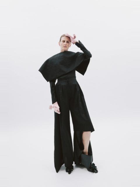 A.W.A.K.E. MODE SLIT KNEE TROUSERS BLACK