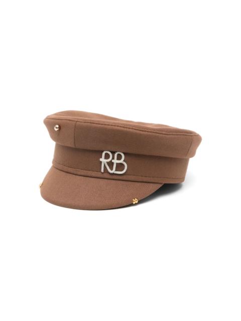 RUSLAN BAGINSKIY rivet-detail baker boy cap