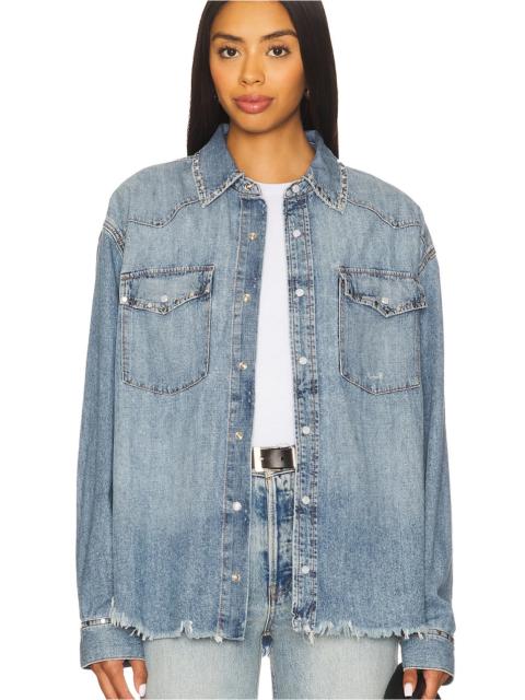 RE/DONE Distressed Western Shirt