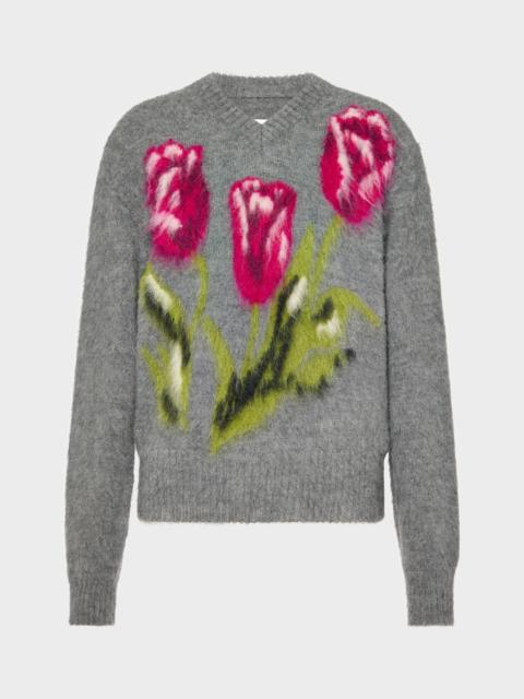 Maison Margiela Flower Wool Sweater