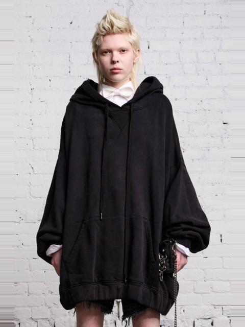 R13 JUMBO HOODIE - BLACK