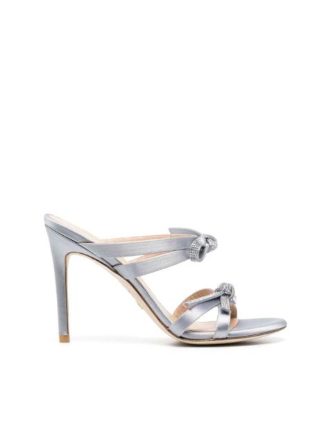 Stuart Weitzman bow-detail slip-on 100mm sandals