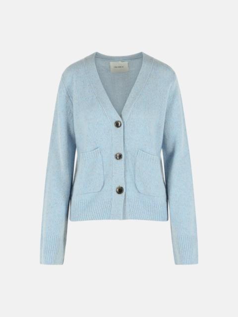 LISA YANG 'MARIONETTE' FOG BLUE CASHMERE AND SILK CARDIGAN