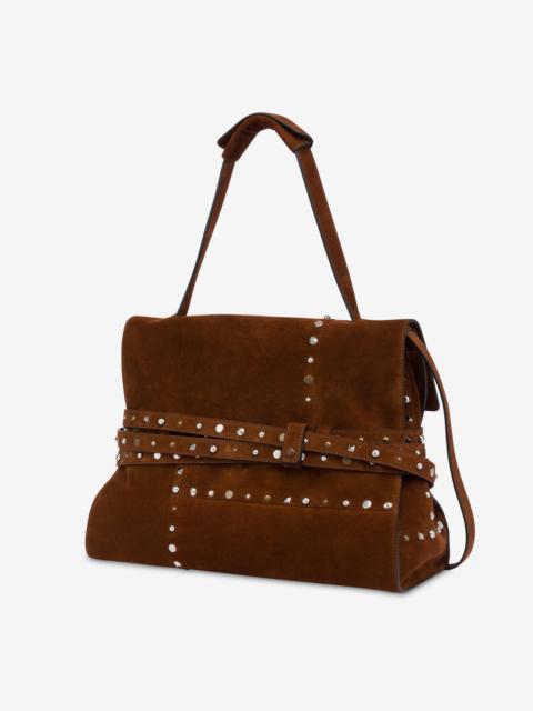 Moschino MOSCHINO TIE ME MEDIUM SHOULDER BAG