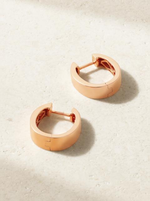 ANITA KO Small Meryl 18-karat Rose Gold Hoop Earrings