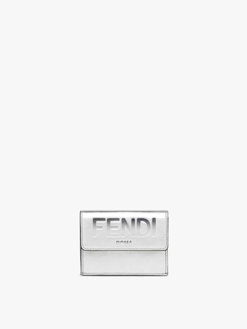 FENDI Silver leather wallet