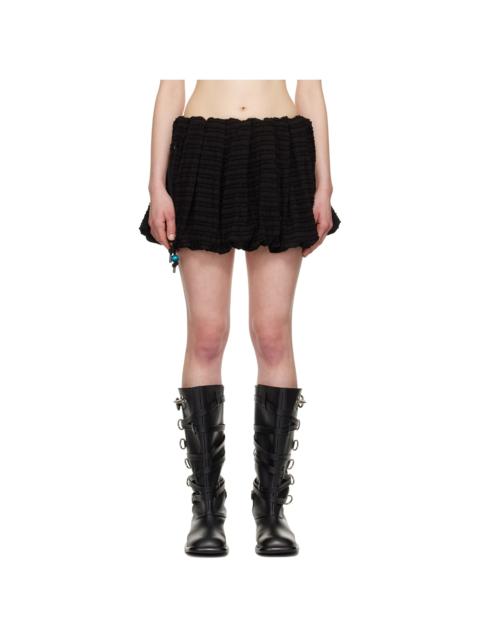 Andersson Bell Black Frill Ballon Miniskirt