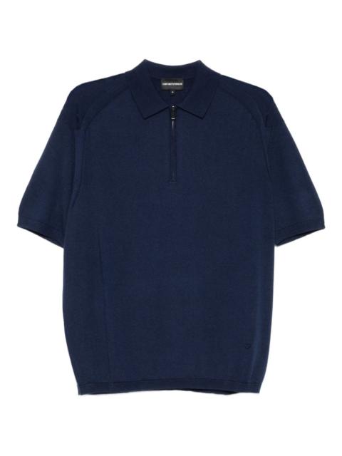 EMPORIO ARMANI zip-up polo shirt