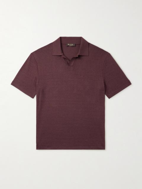 Loro Piana Valpiana Silk and Cotton-Blend Polo Shirt