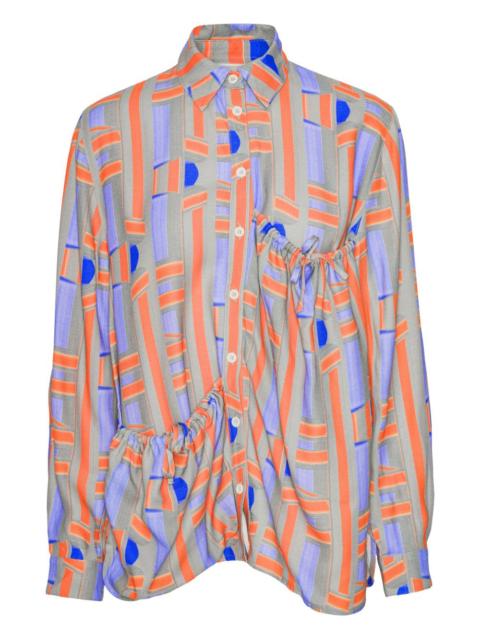 HENRIK VIBSKOV geometric-pattern shirt