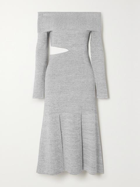 Proenza Schouler Off-the-shoulder Cutout Stretch-knit Maxi Dress