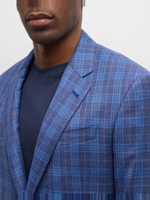 GIORGIO ARMANI Men's Plaid Wool Sport Coat