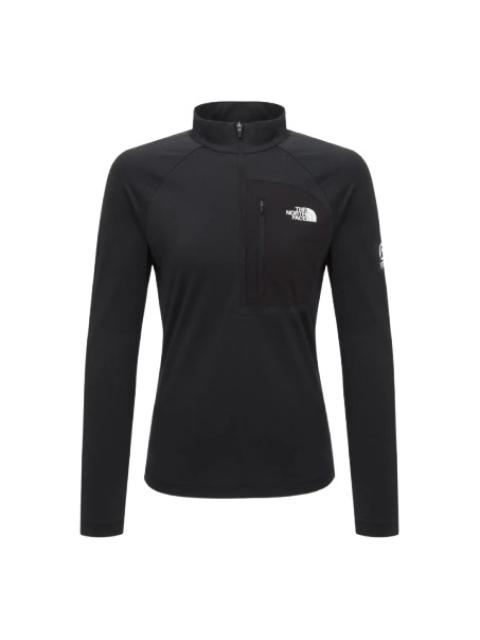 The North Face THE NORTH FACE Batura Long Sleeve Zip-up T-Shirt Asia Sizing 'Black' NT7LR00A