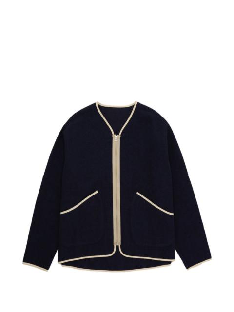 FORTELA trim zip wool jacket