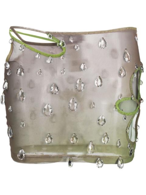 GCDS Sita Drops crystal-embellished miniskirt