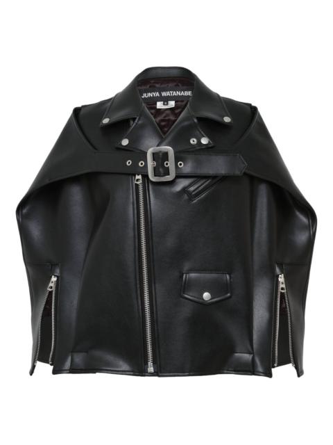 Junya Watanabe x Comme des Garçom buckle faux-leather jacket