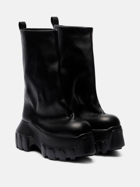 Rick Owens Mega Tractor leather mid-calf boots