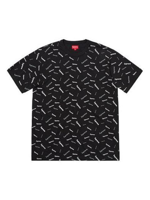Supreme Supreme FW18 Scatter Ringer Black Logo Tee SUP-FW18-103