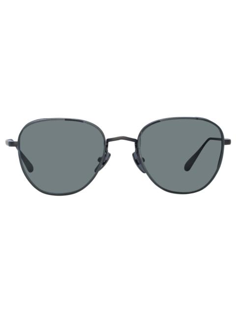 HARDY OVAL SUNGLASSES IN NICKEL