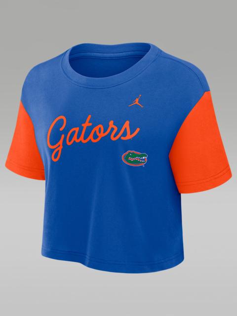 Jordan Florida Script Women's Jordan Brand Dri-FIT College Cropped T-Shirt