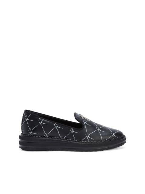Giuseppe Zanotti Tim logo-lettering loafers