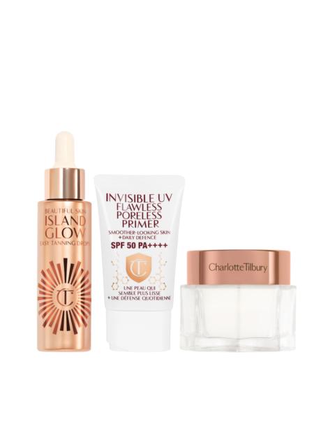 Charlotte Tilbury REVIVE, PROTECT, BRONZE & GLOW TRIO SKINCARE KIT
