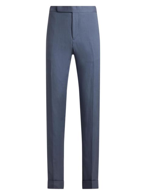 Ralph Lauren Men's Gregory Hand-Tailored Silk-Linen Trousers - Vintage Indigo