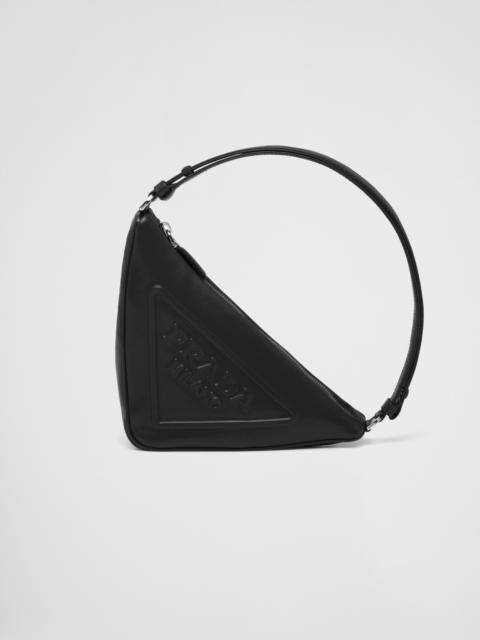 Prada Prada Triangle leather pouch