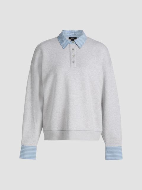 Rails Women's Zavier Cotton Layered Sweatshirt - Heather Grey
