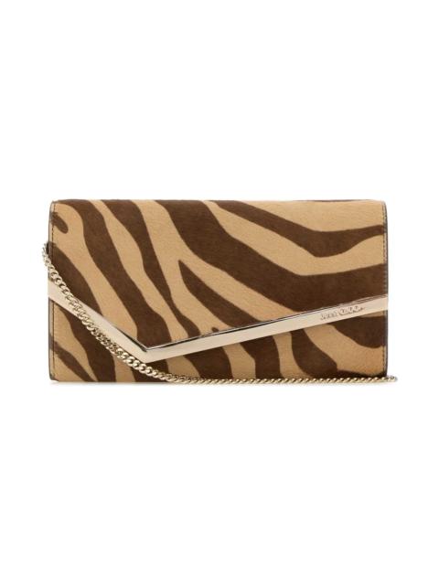 Printed Calf Hair Emmie Clutch