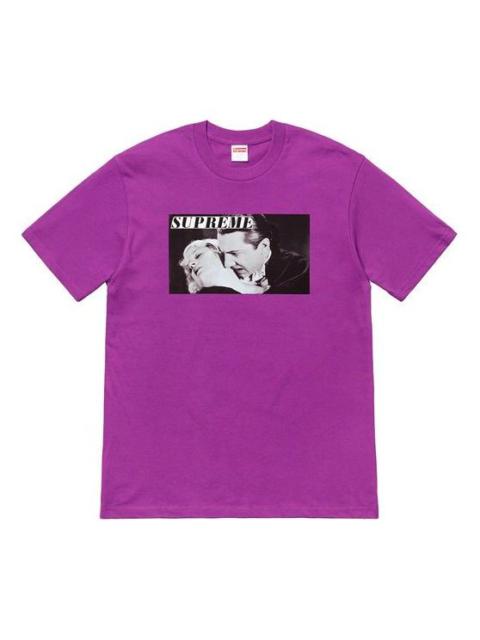 Supreme Supreme SS19 Bela Lugosi Tee Vampire Printing Short Sleeve Unisex Purple SUP-SS19-10444