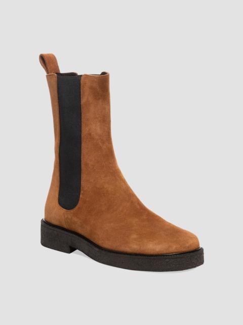 STAUD Women's Palamino Suede Chelsea Boots - Tan Black