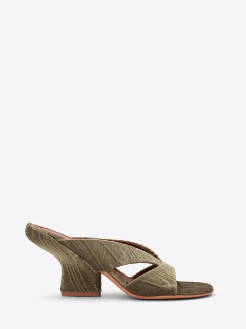 Dries Van Noten HEELED VELVET MULES