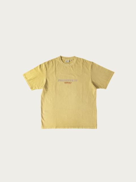 GRAMICCI Footprints Tee Pigment Dyed - Sulphur