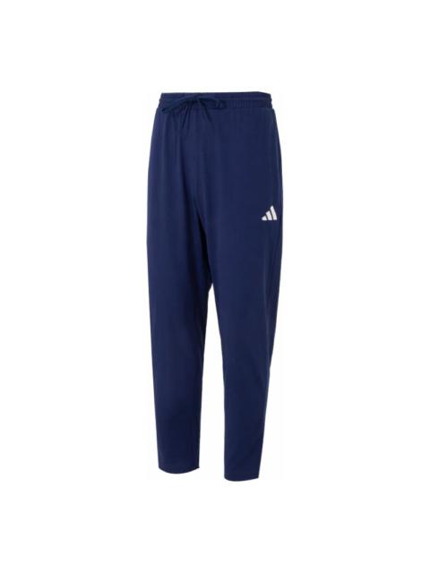 adidas Essentials Small Logo Single Jersey Pants 'Blue' JF1108