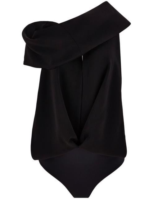 FERRAGAMO cut-out draped bodysuit