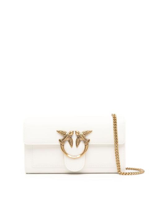 PINKO Love One leather crossbody bag