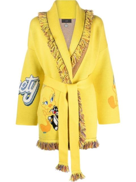 Alanui Tweety belted wool cardigan