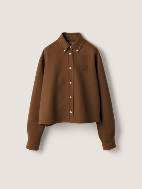 Miu Miu Double cashmere shirt