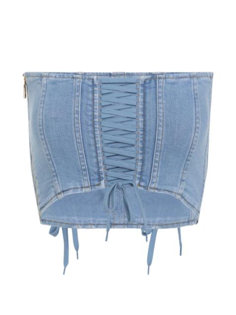 ELISABETTA FRANCHI lace-up top