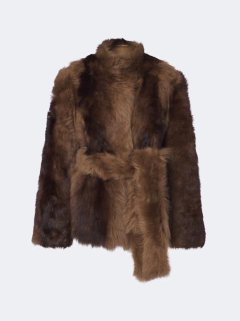 NOUR HAMMOUR Elsa shearling jacket