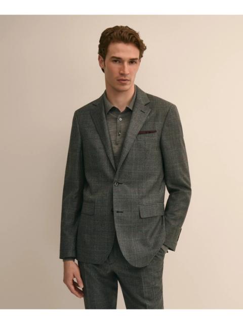 Brooks Brothers Slim Fit Wool Glen Plaid 1818 Suit