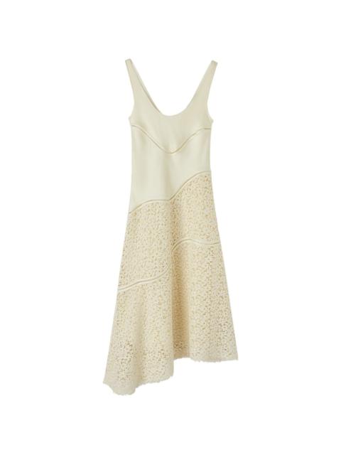 Jil Sander corded-lace sleeveless dress